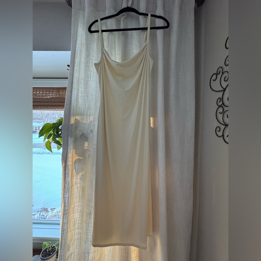 Everlane butter yellow cream Dress